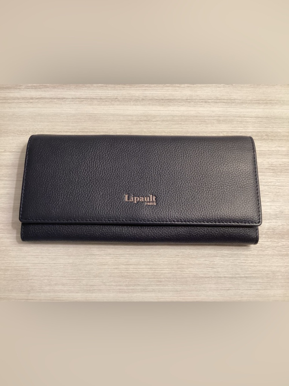 Lipault Paris Blue Leather Wallet - NWOT